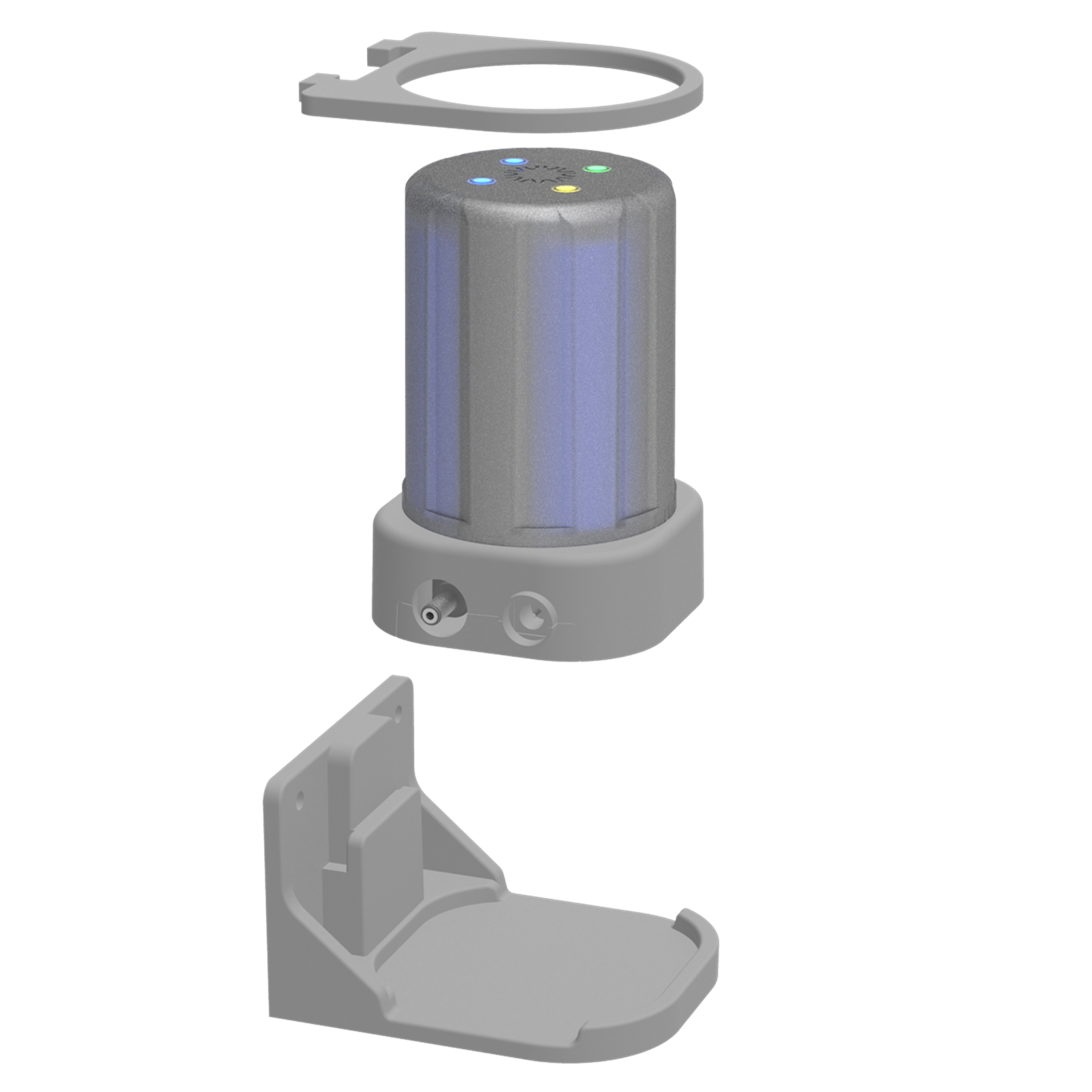 Wall mount explosive view